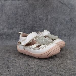 Stride Rite Shoes Infant 3 Surprize Flower Glitter Adjustable Strap Sandal Honey